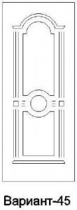Отделка входной двери Вариант 45